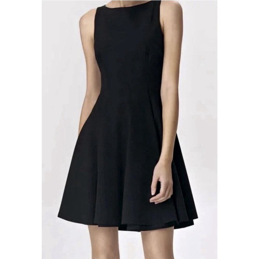 SPANX The Perfect Fit Flare Black Sleeveless Above Knee Dress Womens XS